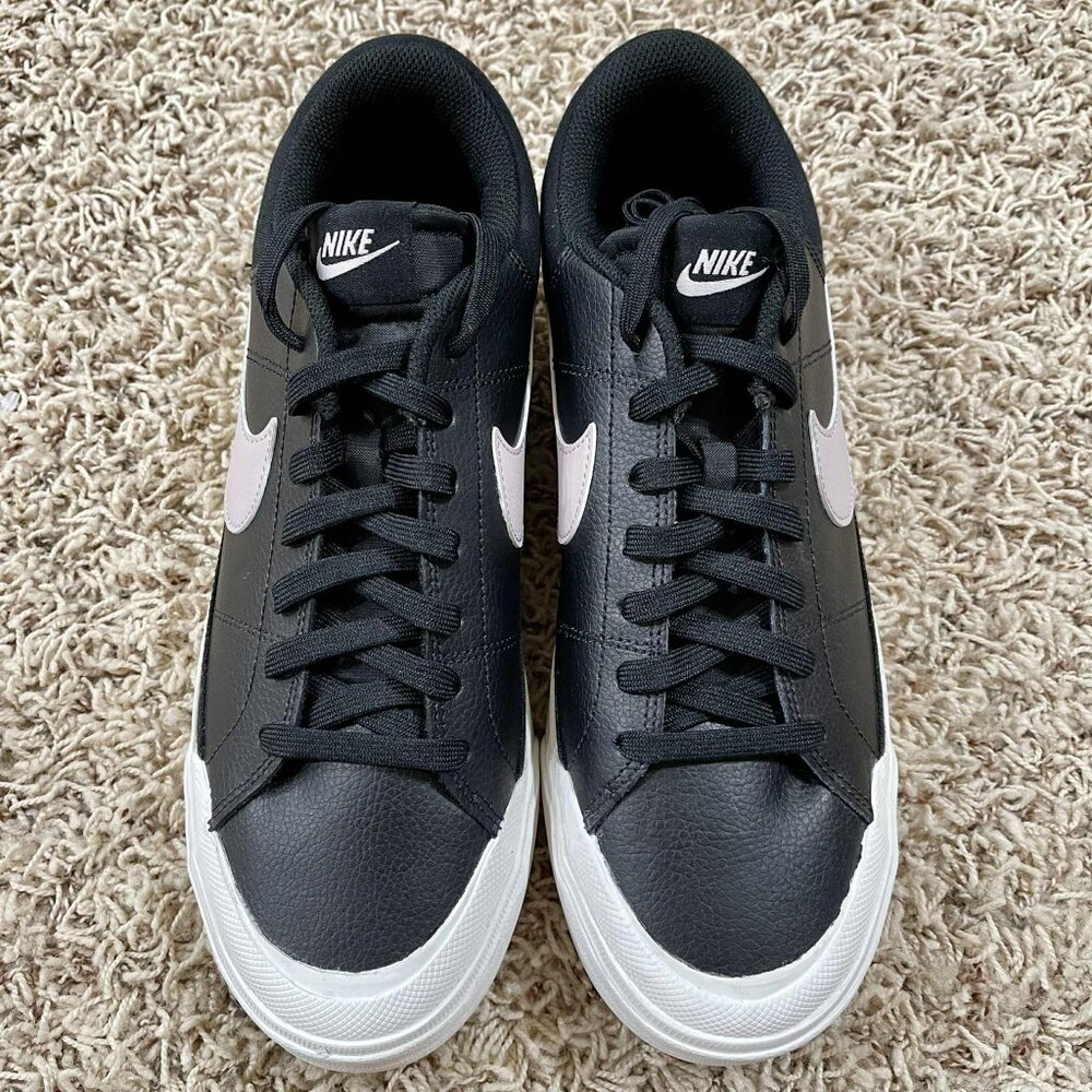Nike Women’s Court Legacy Lift Platform Shoes Black Violet DM7590-002, Size 12 - Picture 5 of 14